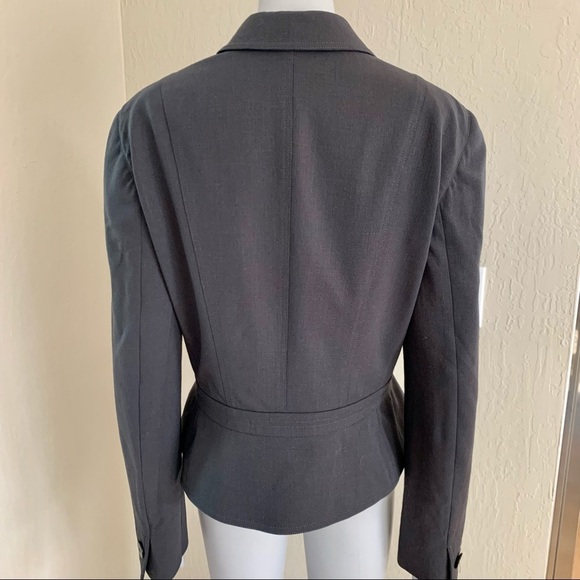 GIORGIO ARMANI Le Collezioni Wool Stretch 5 Button Blazer Jacket Grey Career 10 - Picture 11 of 15